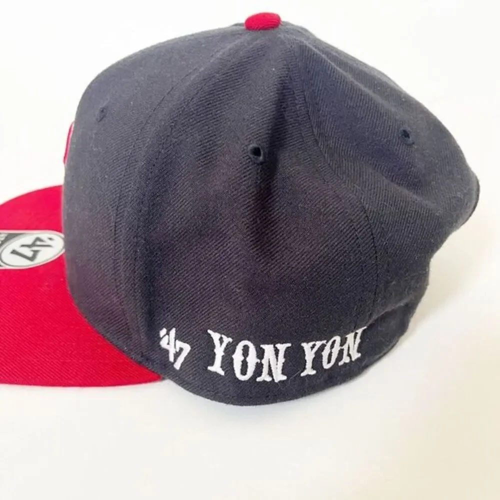Boston Red‎ Sox '47 Brand Navy Blue Captain MLB Sure Shot Patch Snapback Hat Cap